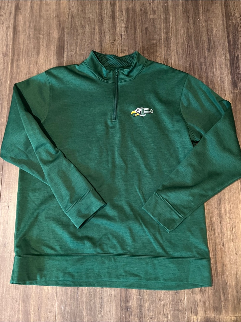 Men’s green long sleeve Philadelphia EAGLES NFL football pullover sz L